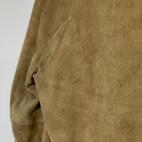Anthropologie Jackett…etc. Genuine Suede Leather Open Front Jacket Blazer Boho M - Picture 14 of 16